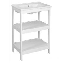 Aqualine - Etide - Waschtischunterschrank 52x85x44 Cm, Weiß Et505