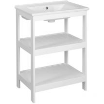 Aqualine - Etide - Waschtischunterschrank 62x85x44 cm, weiß matt ET610