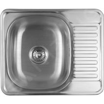 Aqualine - viers - Évier, 580x480 mm, acier inoxydable AQ5848B