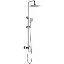 Aqualine - Factor - Set de douche avec mitigeur, raccord de douche inférieur, chrome FC960