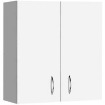 Aqualine Simplex Eco - Oberschrank 60x60x24 Cm, 2 Türen, Weiß Sime535