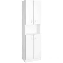 Aqualine - Simplex Eco - Schrank 50x180x30 Cm, Weiß Matt Sime520