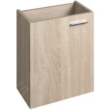 Aqualine - Zoja - Meuble lavabo suspendu 395x500x220 mm, chêne platine 51049DP