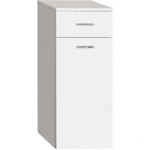 Zoja - Unterschrank mit Korb, 35x78x29 cm, weiß 50261 - Aqualine