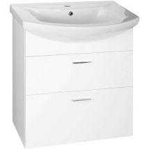 Aqualine - Zoja - Waschbeckenschrank 62x74x32 Cm, Weiß 51061a