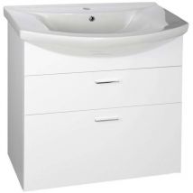 Aqualine Zoja - Waschtischunterschrank 72x74x34 cm, 2x Auszug, weiß 51071A