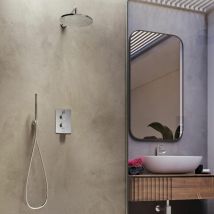 Aqualisa Showers - Aqualisa Dream Thermostatic Concealed Valve Mixer Shower Round Twin Head Chrome