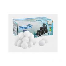 Aqualoon – Charge filtrante pour piscine – Finesse de filtration 3 microns – Lavable en machine