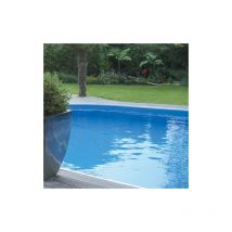 Liner piscine - Epaisseur 75/100 - Forme Ovale-Coloris Bleu -Dimensions 505 x 305 x124 cm pour piscine 550X350x128