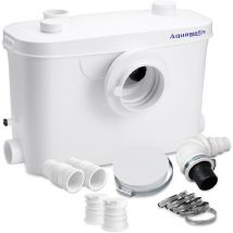 Aquamatix - Triturador Sanitaria 400W Bomba de Elevación sanitaria 100 l/min, distancia de bombeo vertical de 6,5 m con 3 entradas para inodoro,
