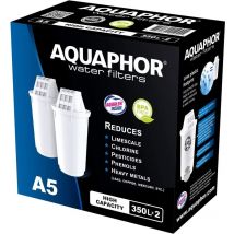 Aquaphor - Cartucce filtro A5 2 pacchi i Filtra calcare e cloro, metalli pesanti e altre sostanze i 350l acqua purificata i Con la tecnologia aqualen