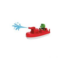 AquaPlay - FireBoat - Accessoires pour Les Voies d'eau AquaPlay ou pour la Baignoire, Bateau de Pompiers avec Sven Le Crocodile, Fonction de