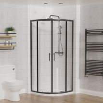 Aquariss - Quadrant Shower Enclosure Matte Black 800x800