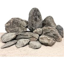 Aquarium Natursteine Donnerkeil - Dark Blue Sky Rock 1 Stück Gr. M 0,3-1,0 Kg