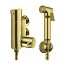 Aquarius FT Shattaf Douche Kit with Thermostatic Mini Valve Brushed Brass AQFT82BB