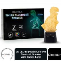 Aquarius LED 3D Colour Changing Hologram Night Light and Desk Lamp - Dinosaur