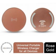 Aquarius Universal Portable Wireless Charger - Rose Gold