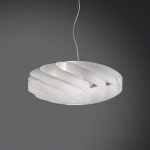 Araña de suspensión flat una luz Blanco diámetro 50x h22 cm