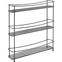 Metaltex - tagère à épices à 3 niveaux Kumino Noir