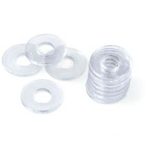 Didheya - Caja de: 25 Uds. Arandela Para Tirador En Cristal 9 X4,3 x 0,8