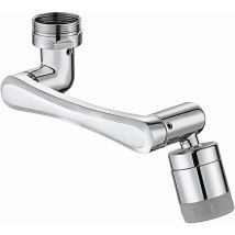 Aérateur Embout Mousseur Robinet, Jet Robinet Economiseur Filtre 2 Modes Réglable Plongateur Robinet Pivotant 1140° Embout de Robinet en