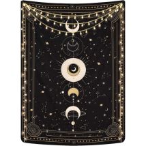 Arazzo Kzq Con Fasi Lunari, Costellazioni Misteriose, Cielo Stellato, Tarocchi, Estetica Retrò, Astrologia, Decorazione Da Parete Per Camera Da Letto 