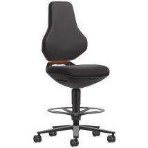 Arbeitsdrehstuhl Aluminium anthrazit Supertec schwarz 570-810 mm