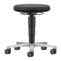 Drehhocker Rl.Stoffpolster schwarz Sitz-H.450-650mm Stoff Bimos