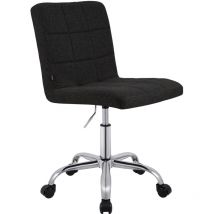 CLP Arbeitshocker Darfield – 360° drehbar – höhenverstellbar – Kunstleder/Stoff – bis 150 kg belastbar
