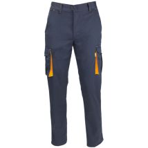 Wolpack – Dunkelblaue Arbeitshose Größe 42 – 6 Taschen – 64 % Polyester, 33 % Baumwolle, 3 % Elasthan