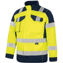Triuso Vizwell Warnschutz-Kontrast-Jacke VWT112 m leuchtgelb / marine