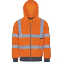 Triuso Vizwell Warnschutz-Sweatjacke VWFC14 Gr. 2XL leuchtorange/marine