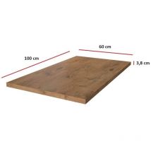 Arbeitsplatte 100 cm 38 mm Küchenzeile Küchenblock Eiche Lancelot Küche Vigo