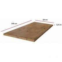 Arbeitsplatte 140 cm 38 mm Küchenzeile Küchenblock Eiche Lancelot Küche Vigo