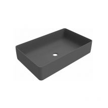 Arbeitsplatte Waschbecken mit Abmessungen 580x360 mm mattgrau Farbe Ercos Musa BLCERBMUSA0012 Matt grau