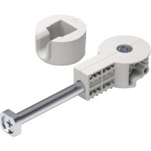 Italiana Arbeitsplattenverbinder Quick-Tech - Plattenverbinder M8x100mm mit Gegenstück für Arbeitsplatte mit 25mm Mindeststärke, Stahl Kunststoff