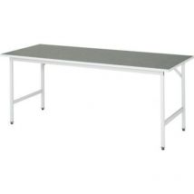 Rau Arbeitstisch Linoleum BxTxH 2000x800x800-850mm