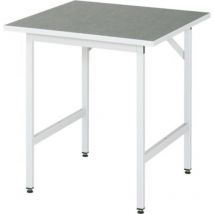 Rau Arbeitstisch Linoleum BxTxH 750x800x800-850mm