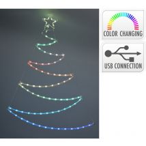 Rbol adorno led, rgb, conexión usb