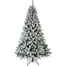 Webmarketpoint - rbol de Navidad nevado Pino Real h 210 x ø 126 cm