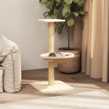 Vidaxl Cat Tree With Sisal Scratching Post Cream 74 Cm