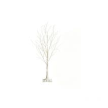 Viking Choice - Arbre artificiel - bouleau - 150 cm - avec éclairage - 120 leds - blanc