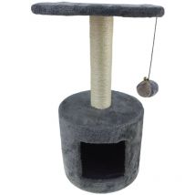 Animallparadise - Arbre à chat Bongo gris, ø30 cm x h 59 cm, pour chat