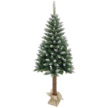 Sapin De Noël Artificiel Dayron Snowy Alpine Avec Base En Jute 150 Cm
