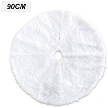 Lucky-88 - Arbre De Noel En Peluche Jupe Ornements D'Arbre De Vacances Rond Blanche Neige Arbre De Noel Jupe Tapis Couverture De Base Pour Fete Du