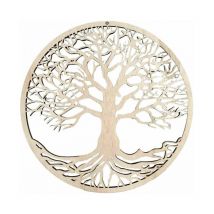 Arbre de vie décoration murale en bois suspendu oeuvre décoration de la maison en bois arbre de vie pendentif décoration