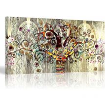 Arbre De Vie Impression sur Toile Tableau Décoration murale salon moderne 40x70cm,