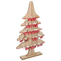 Arbre en bois naturel avec porte-mémo cm29x5h49