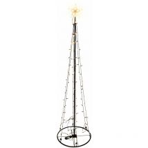 Arbre lumineux à LEDs avec étoile - 180 cm / 106 LEDs
