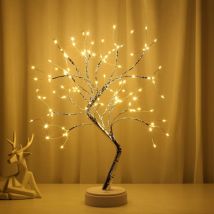 Readcly - Arbre lumineux à led, arbre lumineux blanc chaud, arbre lumineux à branches réglables à faire soi-même, 108 led, adapté à la décoration de